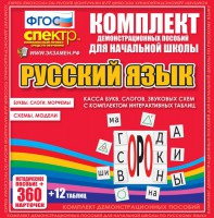 Динамические раздаточные пособия. Русский язык (комплект демонстрационных материалов). Касса букв, слогов, звуковых схем с набором интерактивных таблиц. - fgospostavki.ru - Рязань