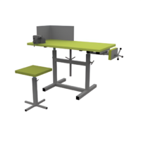 Верстак ученический комбинированный с тисками и струбциной, с защитным экраном и табуретом - fgospostavki.ru - Рязань