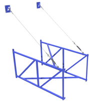 Ферма баскетбольная вынос 2 метра для щита из оргстекла 1,8х.1,05 метра - fgospostavki.ru - Рязань