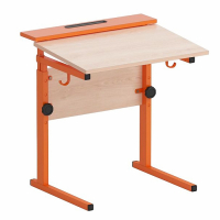 Стол ученический с наклоном столешницы (0-15°) на прямоугольной трубе - fgospostavki.ru - Рязань