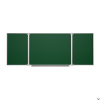 Доска аудиторная трехэлементная магнитная зеленая полимерная (3400*1000) - fgospostavki.ru - Рязань