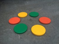 Диски цветные амортизационные деревянные (комплект 6 штук) - fgospostavki.ru - Рязань