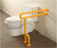 Поручень для унитаза с боковой опорой "Антибак" 700 х 600 х 120 миллиметров - fgospostavki.ru - Рязань