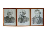 Портреты выдающихся физиков (деревянная рамка, под стеклом) - fgospostavki.ru - Рязань