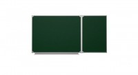 Меловая доска аудиторная двухэлементная магнитная зеленая полимерная (2250*1000) - fgospostavki.ru - Рязань