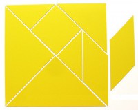 Магнитная головоломка "Танграм" (жёлтый) - fgospostavki.ru - Рязань