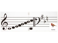 Настольное мягкое магнитно-маркерное поле с нотным станом - fgospostavki.ru - Рязань