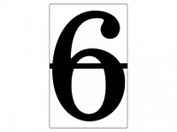 Набор магнитных карточек "Произвольный размер "6" (3 штуки) - fgospostavki.ru - Рязань