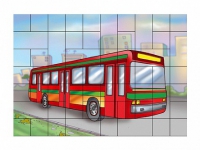 Магнитный пазл "Автобус" - fgospostavki.ru - Рязань