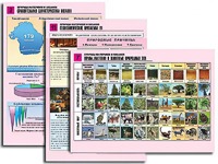 Комплект таблиц по географии "Природа материков и океанов" раздаточные (цветные, ламинированные, А4, 12 штук) - fgospostavki.ru - Рязань