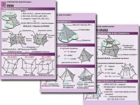 Комплект таблиц по геометрии "Стереометрия. Многогранники" (8 таблиц, А1, ламинированные) - fgospostavki.ru - Рязань