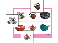 Логопедическое лото "Посуда" (4 планшета, 24 карточки, цветное, ламинированное) - fgospostavki.ru - Рязань