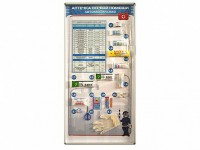 Стенд "Состав автомобильной аптечки" с оригинальными образцами - fgospostavki.ru - Рязань