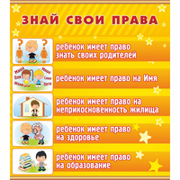 Стенд "Знай свои права" - fgospostavki.ru - Рязань