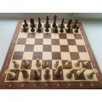 Шахматные фигуры Стаунтон Премиум № 5 со складной турнирной доской - fgospostavki.ru - Рязань