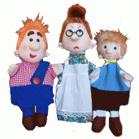 Набор перчаточных кукол "Карлсон, который живет на крыше" - fgospostavki.ru - Рязань