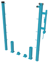 Стойки для большого тенниса с механизмом натяжения со стаканами - fgospostavki.ru - Рязань