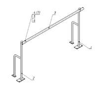 Станок хореографический напольный (1,5 метра, однорядный) - fgospostavki.ru - Рязань