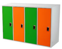 Шкаф-локер металлический 4-х местный с электронным замком - fgospostavki.ru - Рязань