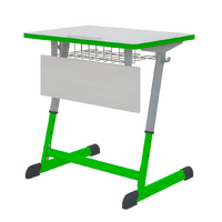 Парта NOMAD одноместная регулируемая по высоте с антивандальной кромкой - fgospostavki.ru - Рязань
