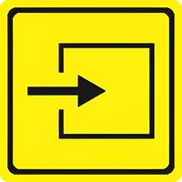 Тактильный знак (вход в помещение) 100х100 - fgospostavki.ru - Рязань