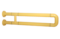 Поручень неоткидной двухопорный с антибактериальным покрытием (желтый) - fgospostavki.ru - Рязань