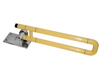 Поручень откидной с антибактериальным покрытием (желтый) - fgospostavki.ru - Рязань