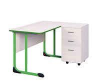 Стол учителя с тумбой с антивандальной кромкой - fgospostavki.ru - Рязань