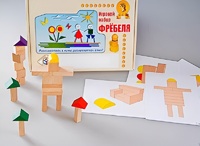 Игровой набор Фребеля "Конструктор деревянный без соединений-3" (Серия "Эксперимент") - fgospostavki.ru - Рязань