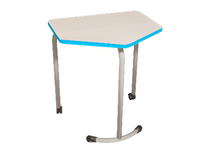 Стол мобильный модульный трапециевидный FLEXY с антивандальной кромкой - fgospostavki.ru - Рязань