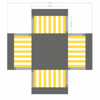 Имитация четырехстороннего перекрестка 5,5*4,5 м - fgospostavki.ru - Рязань