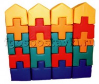 Мягкий модуль-конструктор "Строитель" (40 элементов) - fgospostavki.ru - Рязань