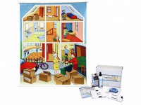 Магнитно-маркерный ситуационный плакат "Квартира" с набором магнитных карточек + методические рекомендации (иностранный язык) - fgospostavki.ru - Рязань