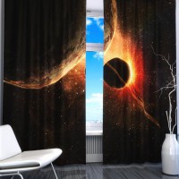 Комплект светонепроницаемых штор "Планеты" - fgospostavki.ru - Рязань