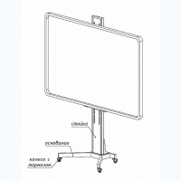 Мобильная стойка SMART-BASE DSM для интерактивных досок - fgospostavki.ru - Рязань