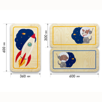 Набор стеновых панелей «Мы в Космосе - Белка и Стрелка» - fgospostavki.ru - Рязань