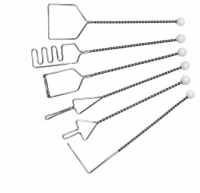 Постановочные зонды на витых ручках (с кочергой), шесть шариков. Комплект из 6 зондов - fgospostavki.ru - Рязань