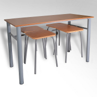 Обеденная группа четырехместная с табуретами - fgospostavki.ru - Рязань