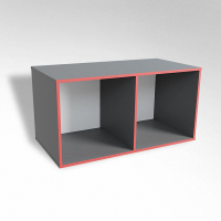 Открытая настенная полка-2-х секционная ТР2 ЛДСП  - fgospostavki.ru - Рязань