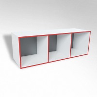 Открытая настенная полка-3-х секционная ТР3 ЛДСП  - fgospostavki.ru - Рязань