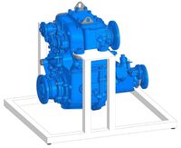Учебное оборудование «Раздаточная коробка с коробкой отбора мощности в разрезе грузового автомобиля КамАЗ» - fgospostavki.ru - Рязань