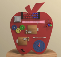 Бизиборд «Яблоко знаний» - fgospostavki.ru - Рязань