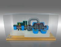 Наглядный макет "Разрез паровой турбины ТЭЦ" - fgospostavki.ru - Рязань