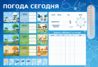 Стенд-уголок маркерный "Погода сегодня" - fgospostavki.ru - Рязань