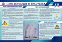 Стенд-уголок "Техника безопасности на уроках физики" - fgospostavki.ru - Рязань