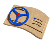 Дидактическая панель с автомобильным рулем - fgospostavki.ru - Рязань