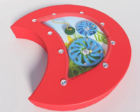 Настенный игровой модуль в виде части гусеницы с весами - fgospostavki.ru - Рязань