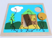 Настенная панель «Домик» - fgospostavki.ru - Рязань