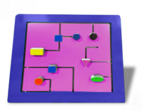 Тактильно-развивающая панель с геометрическими фигурами - fgospostavki.ru - Рязань