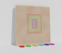 Тактильно-развивающая панель «Радужная мозаика» - fgospostavki.ru - Рязань